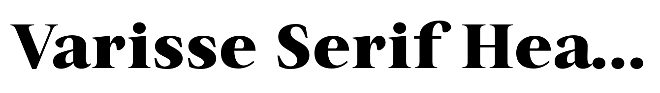 Varisse Serif Heavy